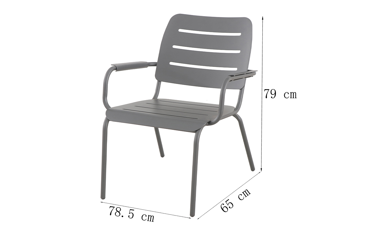 Lot de 2 fauteuils bas de jardin empilables Kleo vert | MWH®