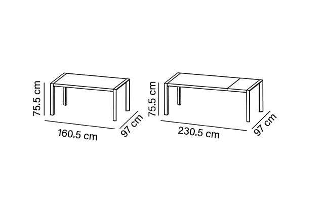 Table de jardin extensible Canyon 6/8 places | BG®