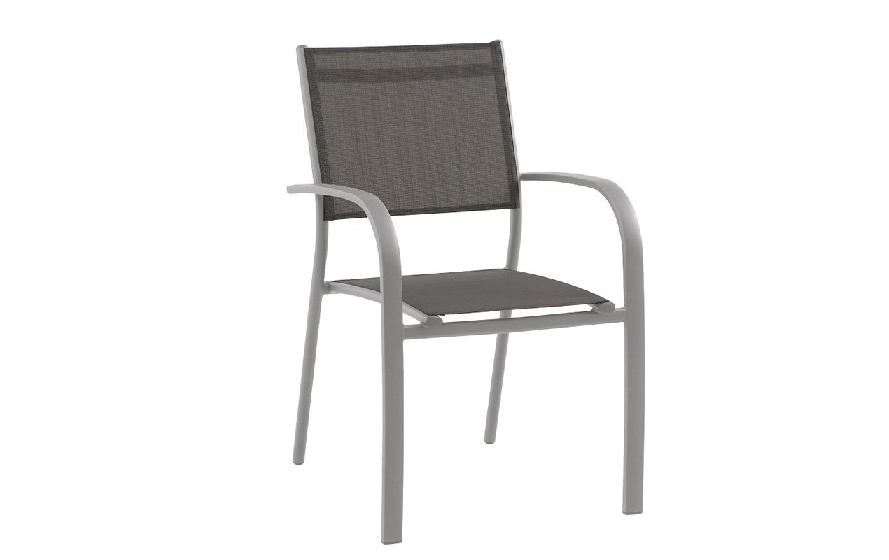 Lot de 6 fauteuils de jardin Tosca taupe | Creador®