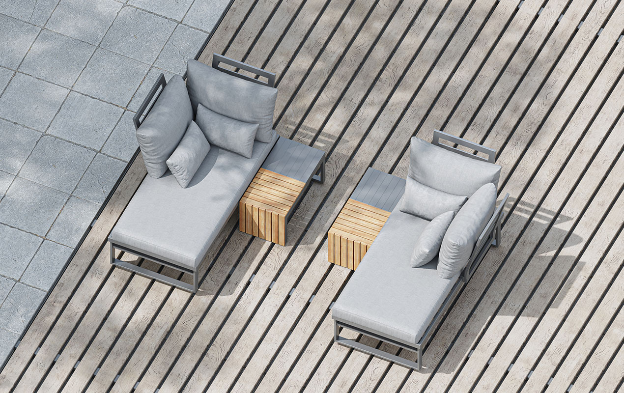 Salon de jardin modulable Vento 4 places | Creador®