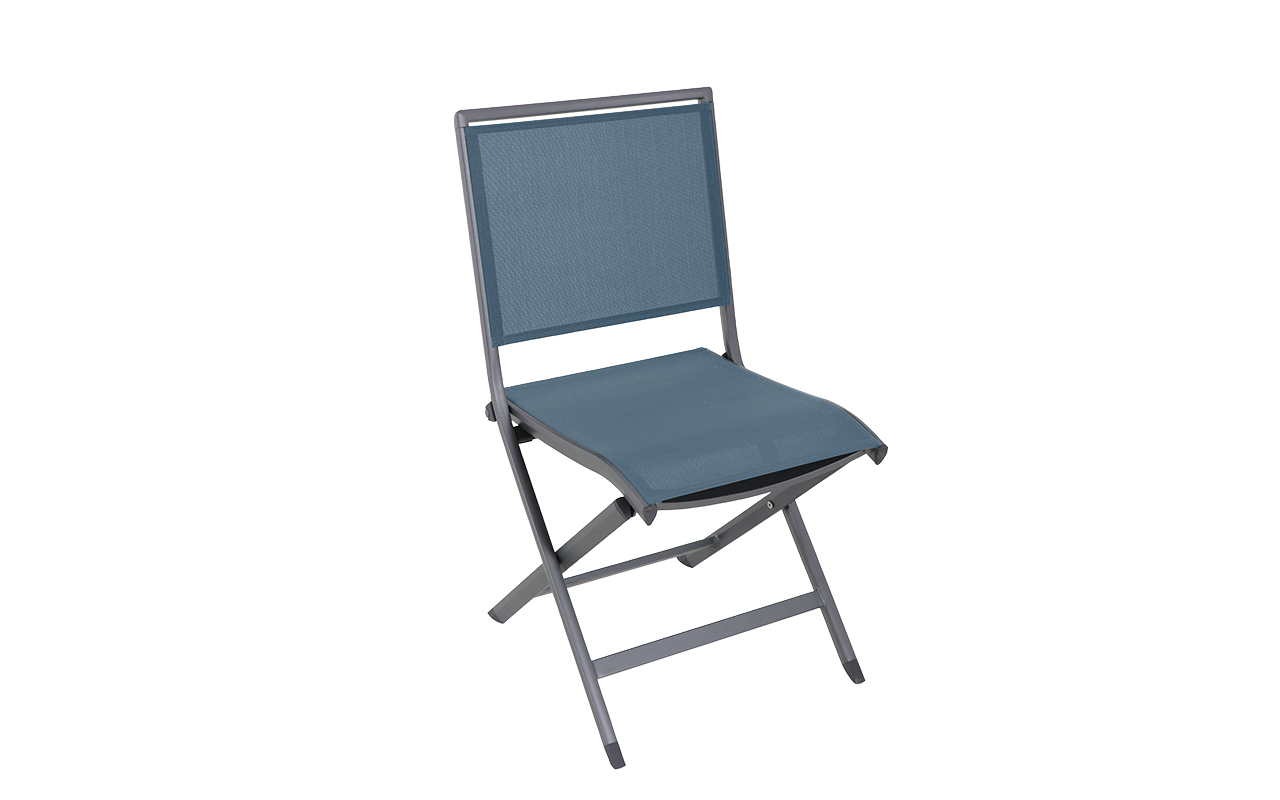 Lot de 6 Chaises de jardin pliantes Ara bleu | Creador®