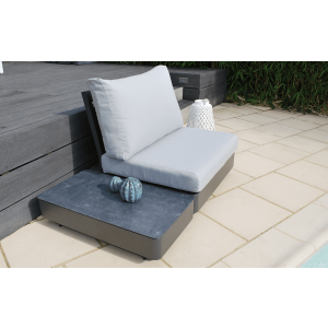 Fauteuil de jardin confortable Anderno aluminium