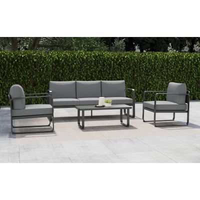 Salon de jardin Minto 5 places gris | Creador®