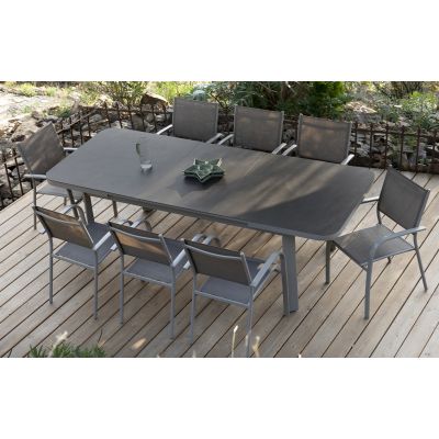 Table de jardin extensible aluminium Alberta 10 places | Creador®