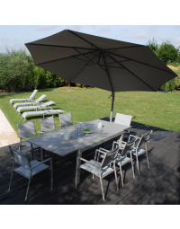 Table de jardin extensible Vital 240 10 places taupe | Creador®