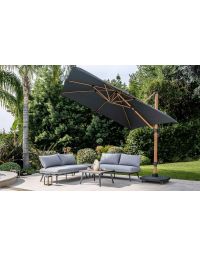 Salon de jardin modulable Antao 4 places gris | Creador®