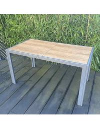 Petite table de jardin effet bois Oxalis 6 places | BG®