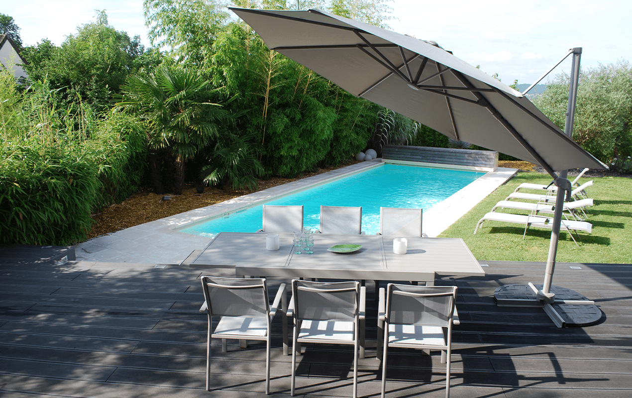 Salon de jardin Vital 240 & Clara AC 6 places taupe | Creador®