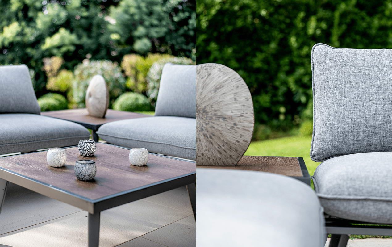 Salon de jardin modulable Antao 2 places gris | Creador®