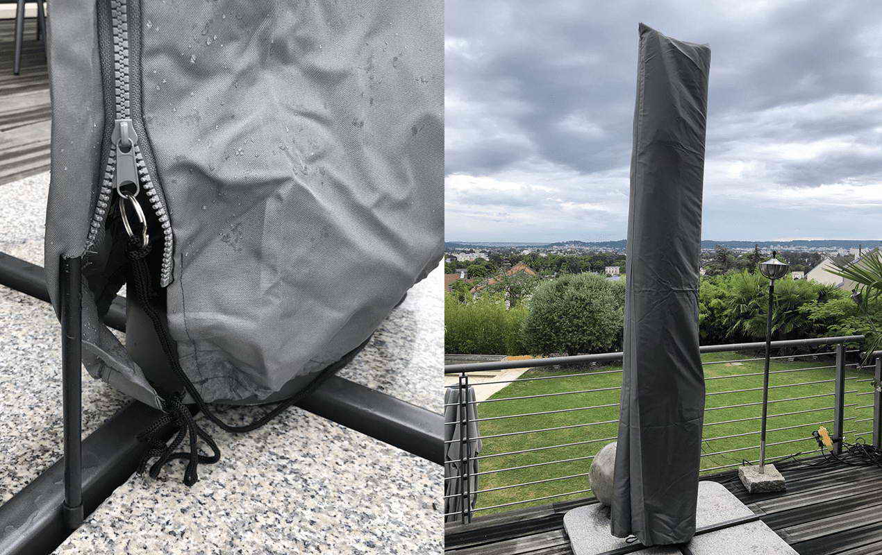 Housse de Protection pour Parasol Déporté Grande 3 x 4m avec Tige