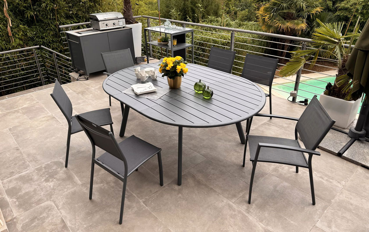 Salon de jardin extensible Roca & Clara 6 places | Creador®