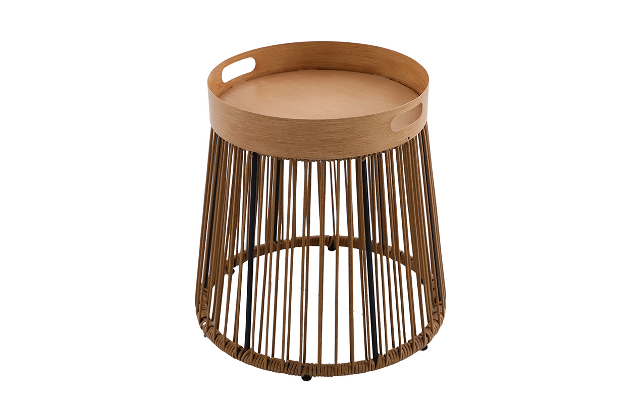 Table d'appoint de jardin effet bambou Linho | Creador®